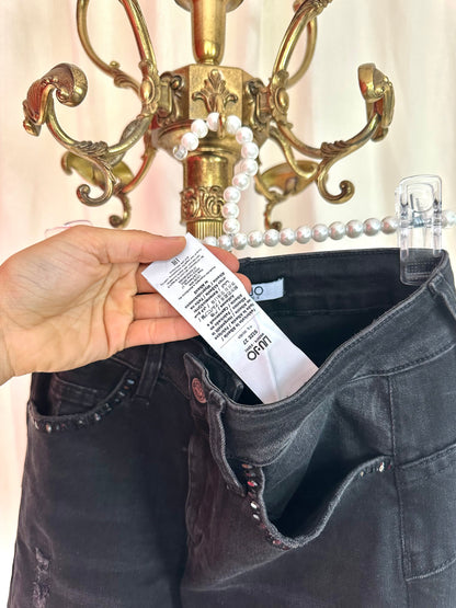 Jeans Liu Jo zwart,grijs glitters maat 27
