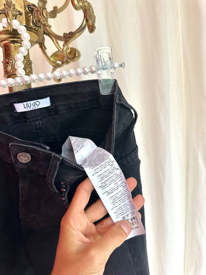Jeans Liu Jo zwart,grijs glitters maat 27