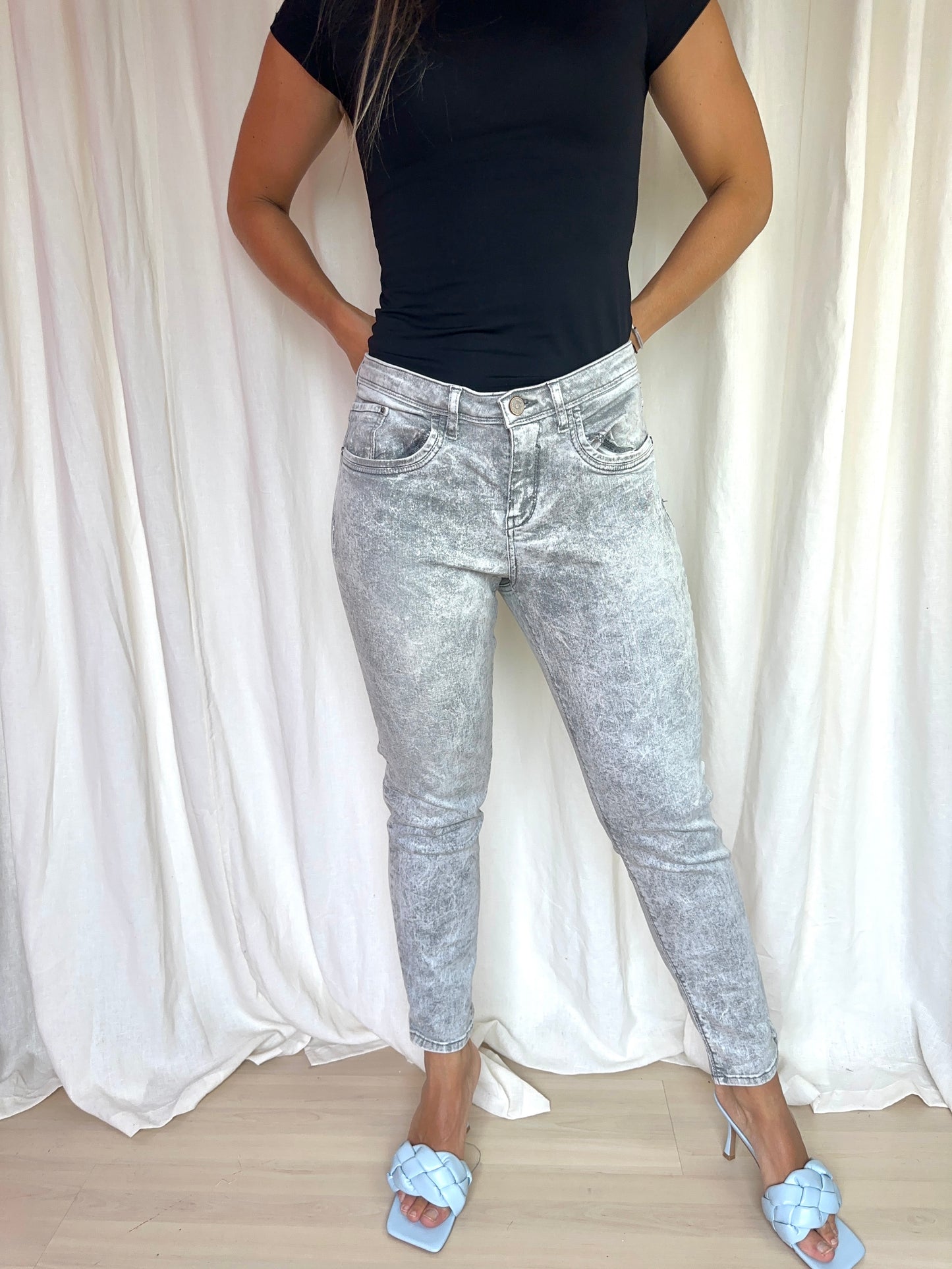 Jeans Mexx lichtgrijs maat 32