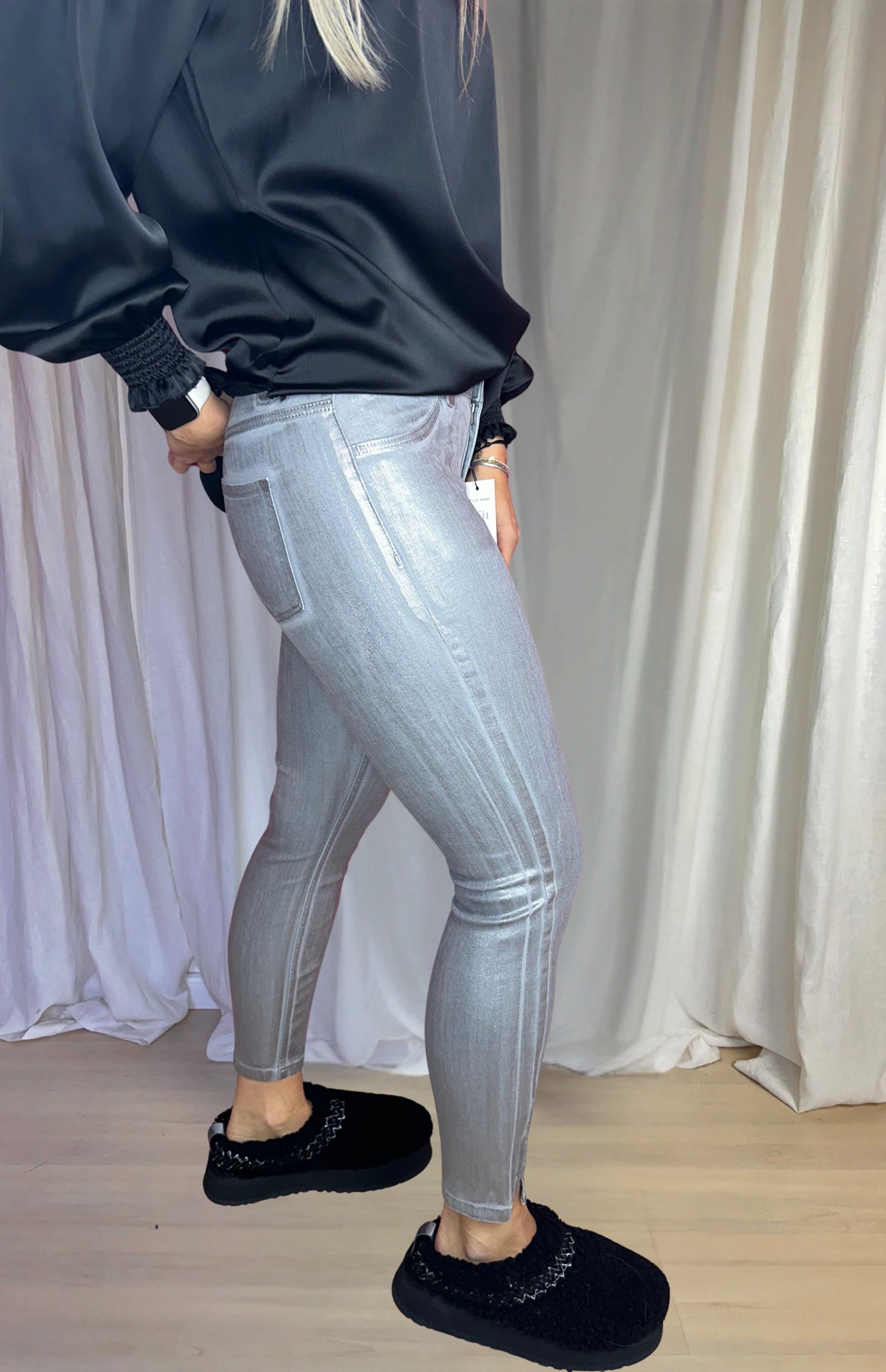 Jeans SET grijs,zilver maat 36