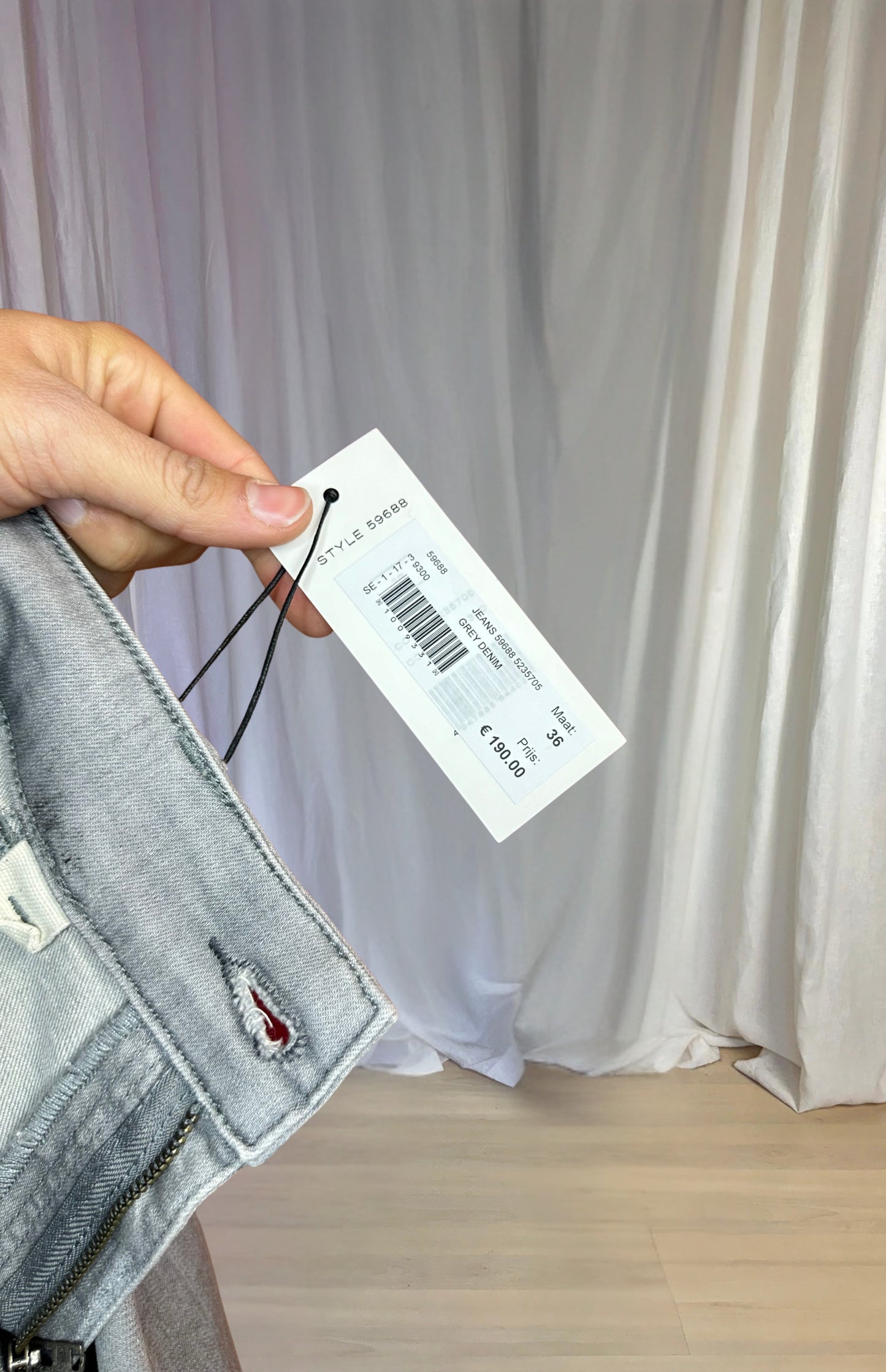Jeans SET grijs,zilver maat 36