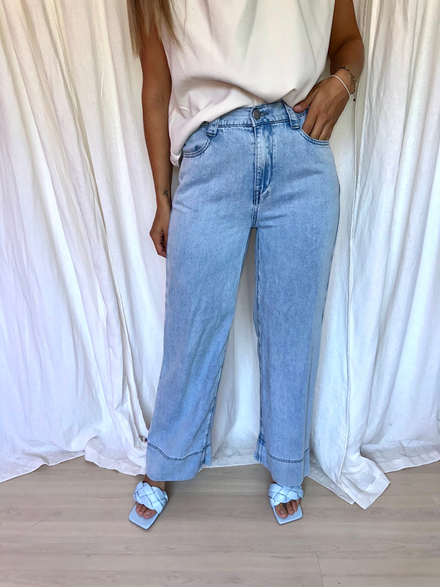 Jeans Suncoo wide leg maat 36