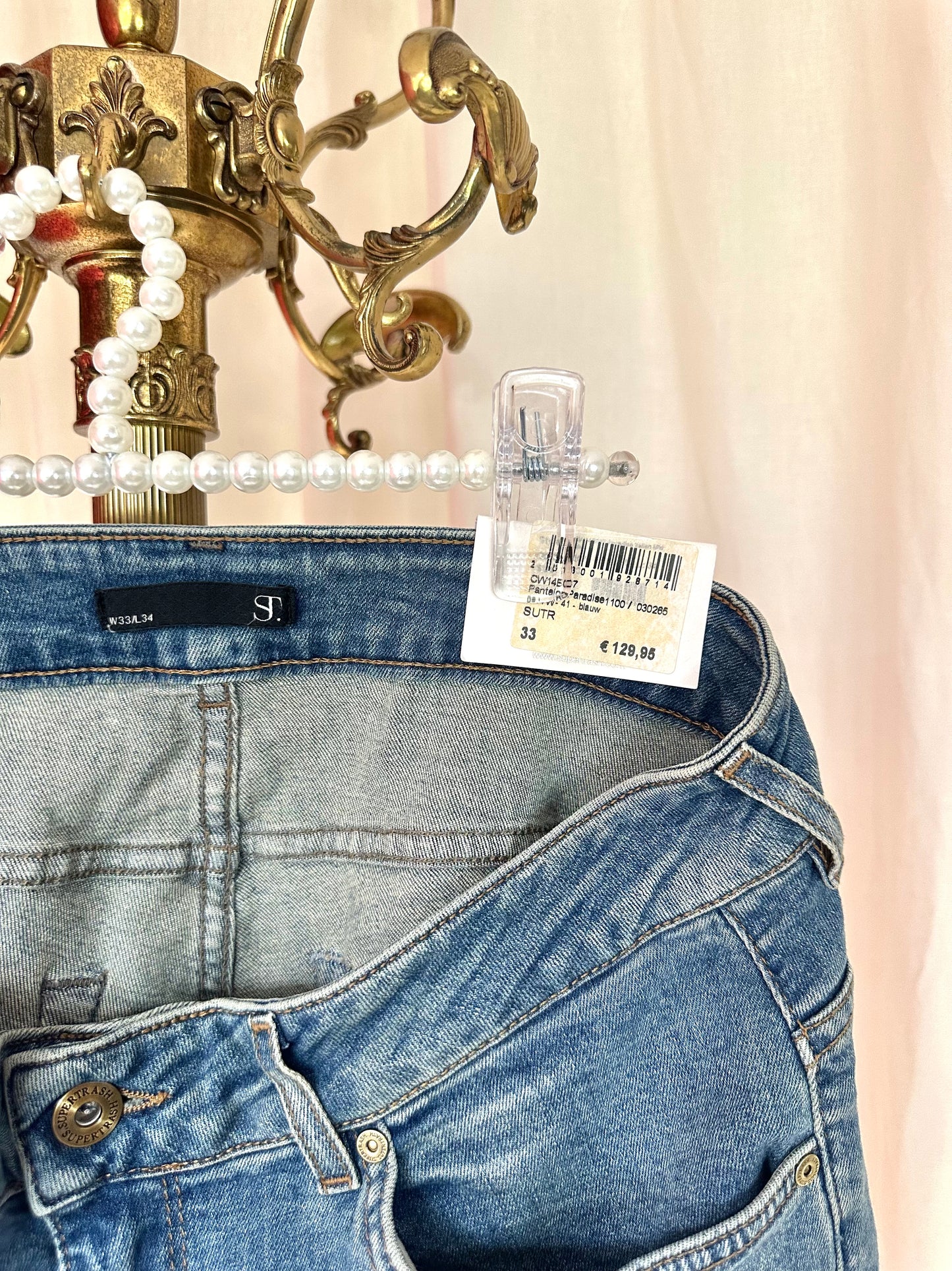 Jeans Supertrash blauw maat 33 lengte 34