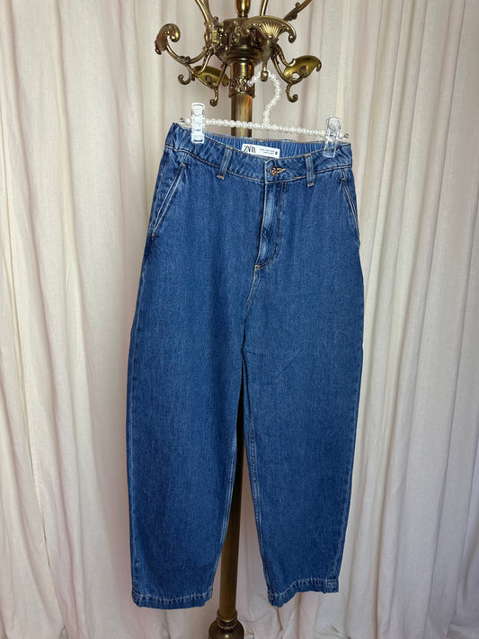 Jeans Zara balloon fit blauw maat XS