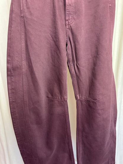Jeans Zara balloon fit bordeaux maat 34