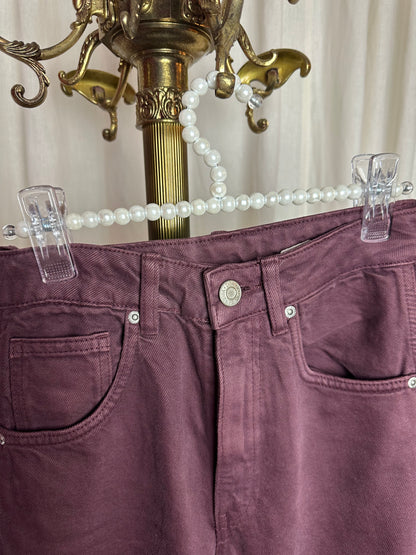 Jeans Zara balloon fit bordeaux maat 34