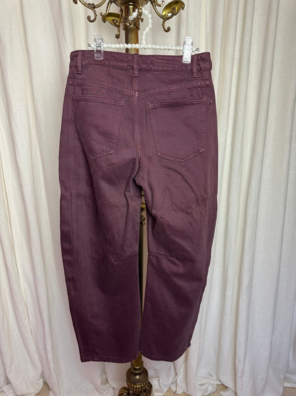 Jeans Zara balloon fit bordeaux maat 34