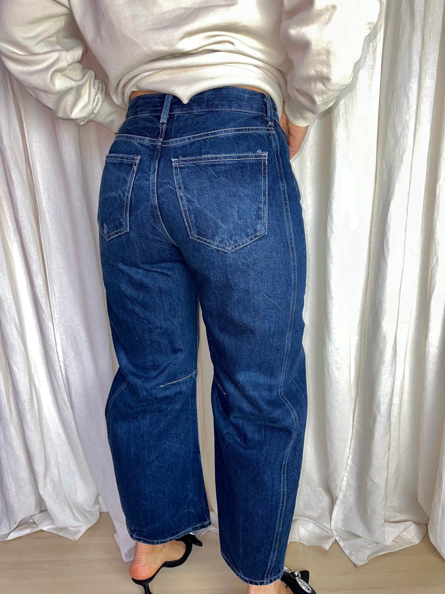 Jeans Zara donkerblauw maat 34