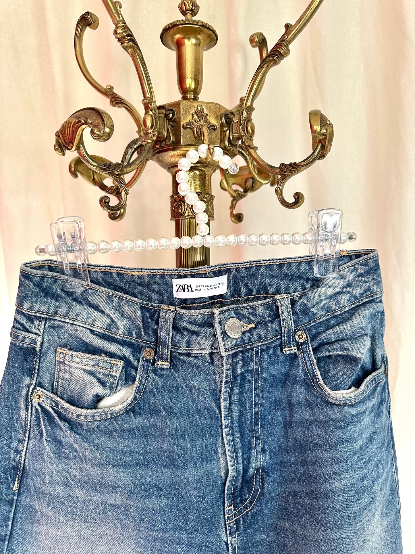 Jeans Zara blauw maat XS