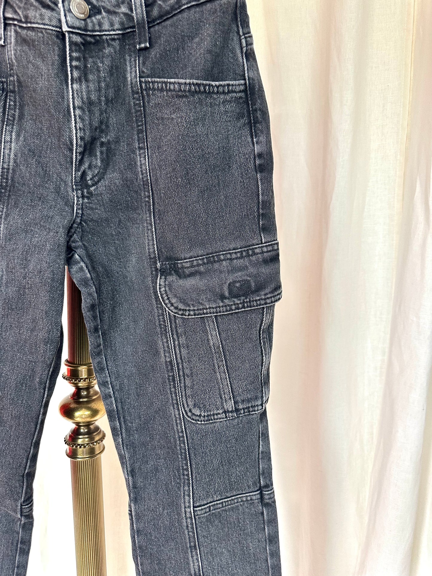 Jeans Zara cargo zwart maat XS