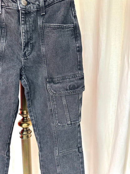 Jeans Zara cargo zwart maat XS
