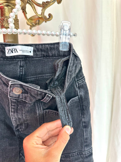 Jeans Zara cargo zwart maat XS