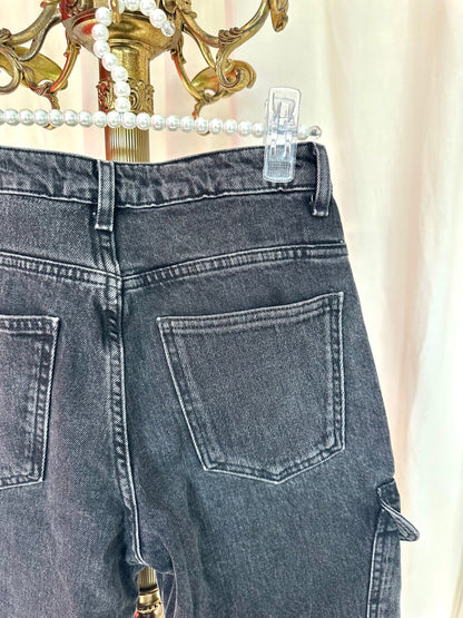 Jeans Zara cargo zwart maat XS