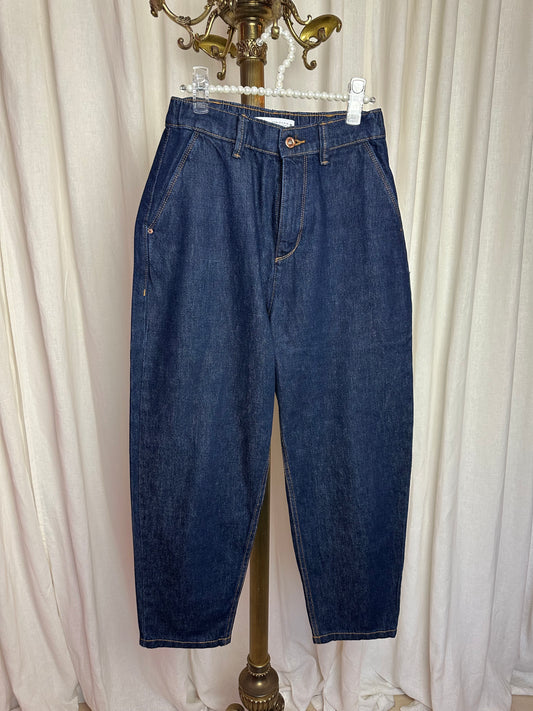 Jeans Zara balloon fit donkerblauw maat XS