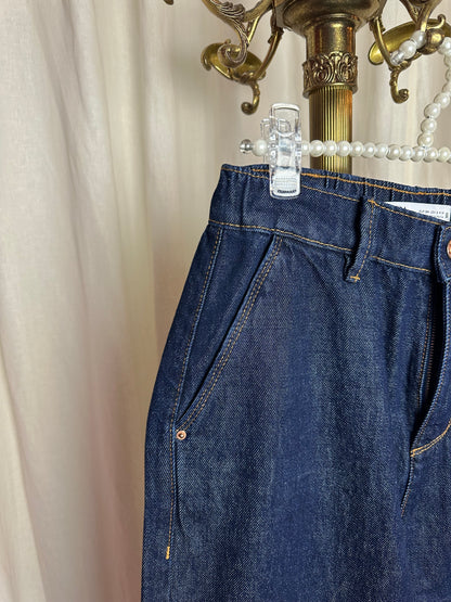 Jeans Zara balloon fit donkerblauw maat XS
