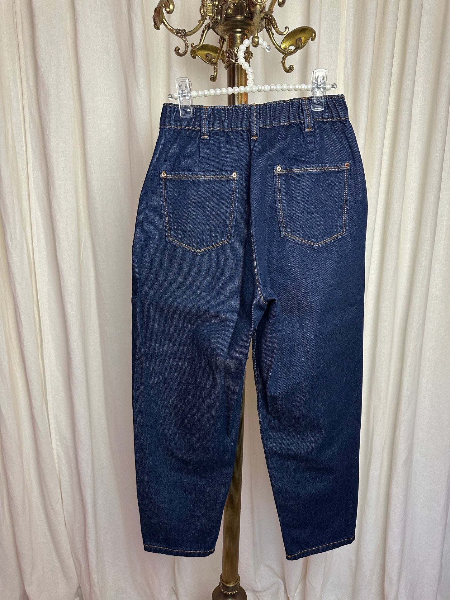 Jeans Zara balloon fit donkerblauw maat XS