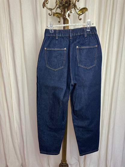 Jeans Zara balloon fit donkerblauw maat XS