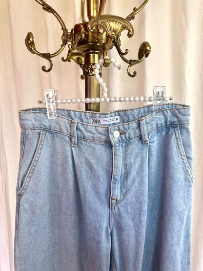 Jeans Zara wide leg lichtblauw maat 34