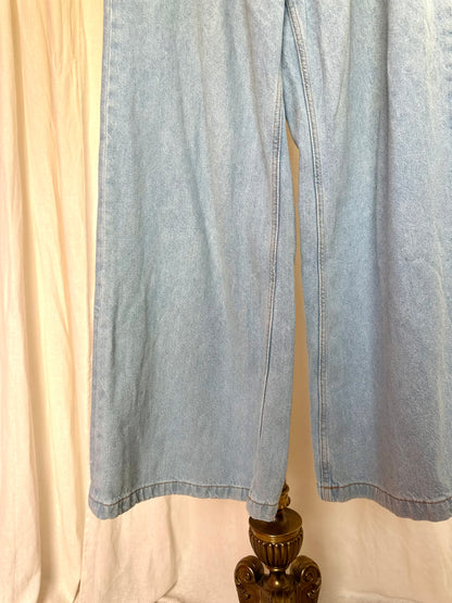 Jeans Zara wide leg lichtblauw maat 34