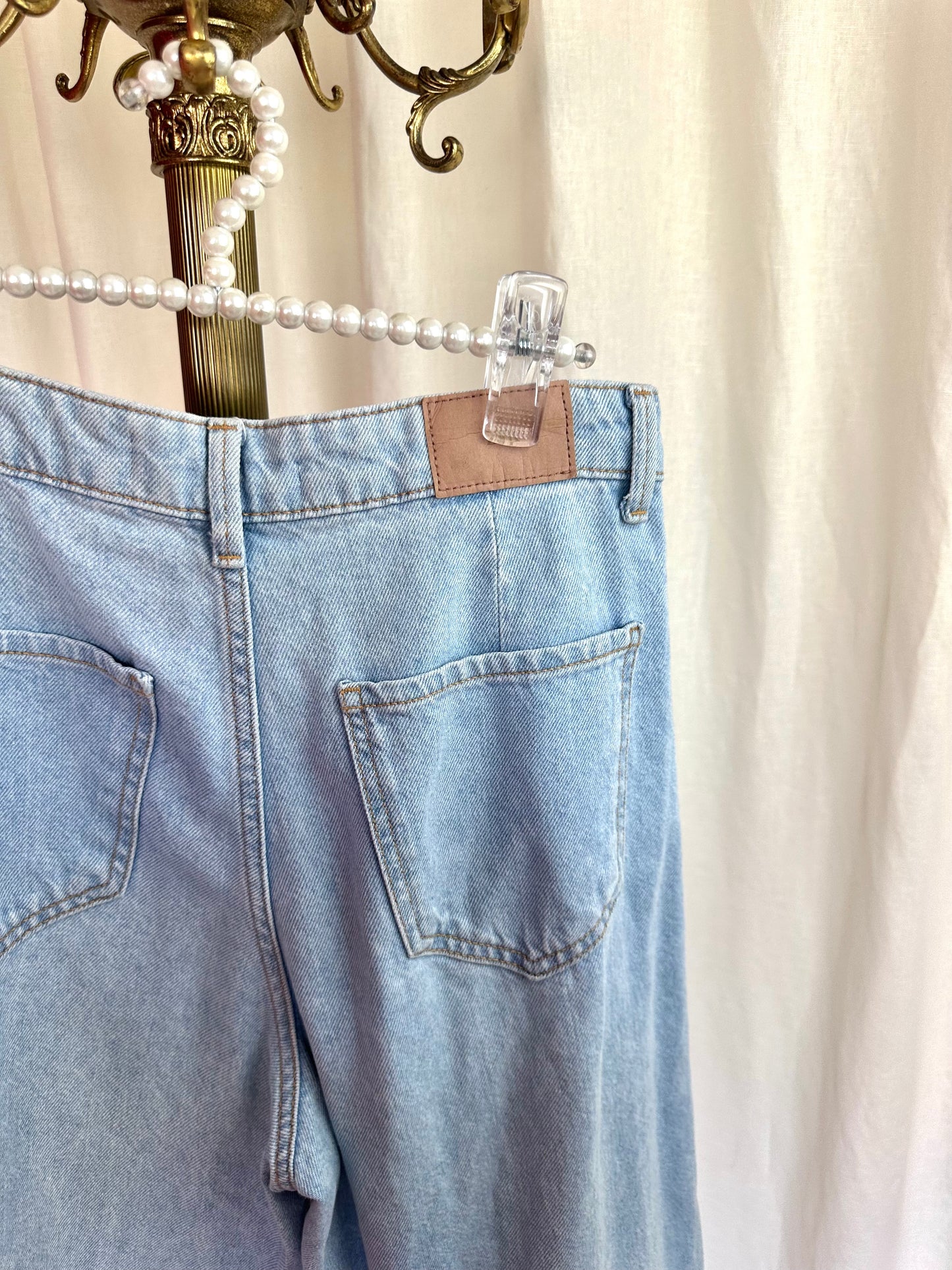 Jeans Zara wide leg lichtblauw maat 34