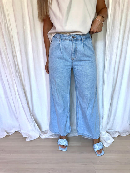 Jeans Zara wide leg lichtblauw maat 34