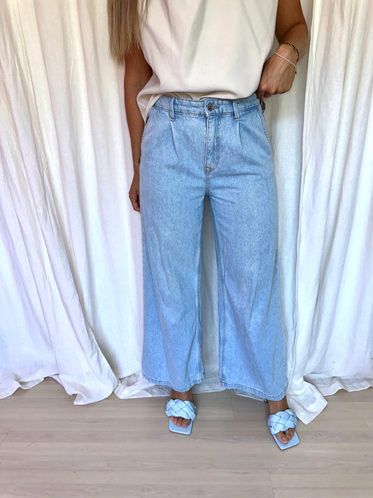 Jeans Zara wide leg lichtblauw maat 34