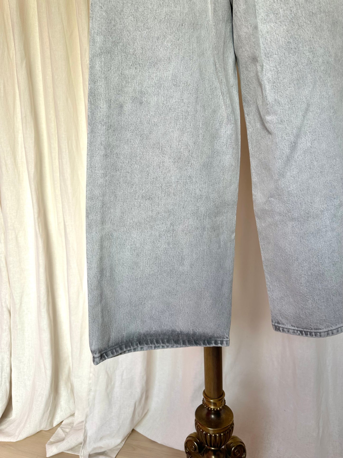 Jeans Zara wide leg lichtgrijs maat 34