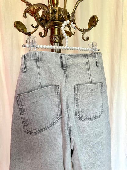 Jeans Zara wide leg lichtgrijs maat 34