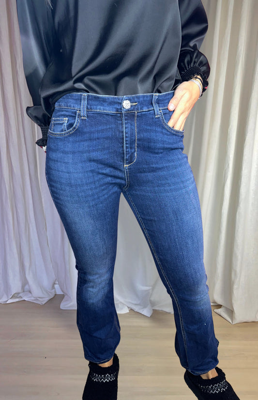 Jeans Liu Jo flair donkerblauw maat 32