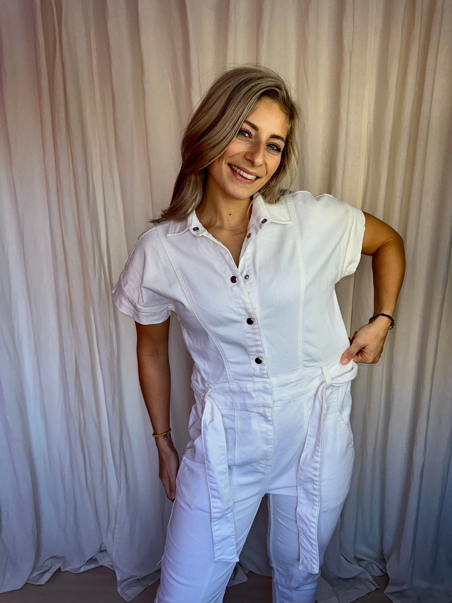 Jumpsuit Freebird creme - Maat S