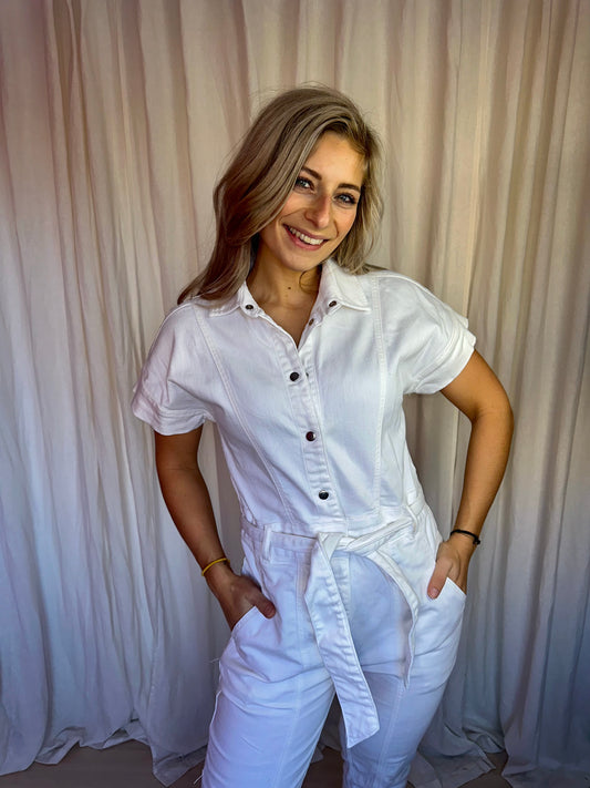 Jumpsuit Freebird creme - Maat S