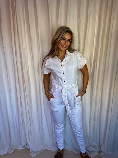 Jumpsuit Freebird creme - Maat S