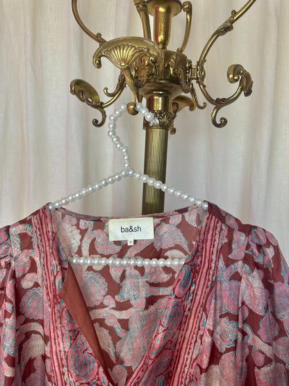 Jurk Ba&sh iris rose print oudroze - maat 3 (L)