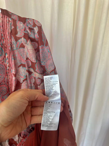 Jurk Ba&sh iris rose print oudroze - maat 3 (L)