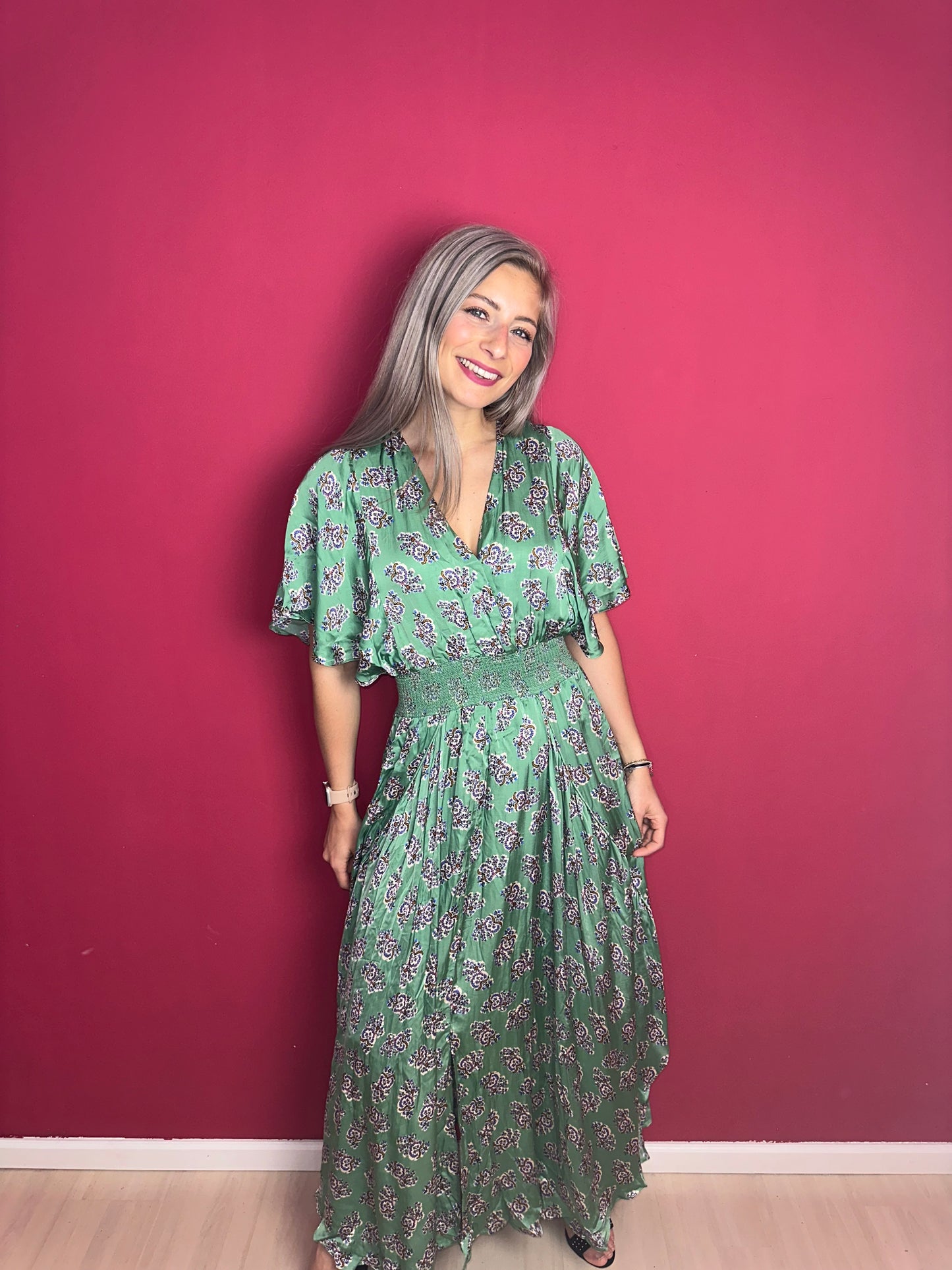 Jurk Berenice Paris Viscose – Vrouwelijke Zomerjurk Maat 40