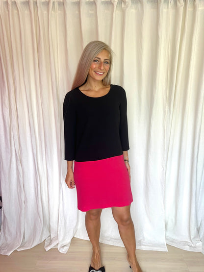 Jurk DKNY zwart,roze maat S