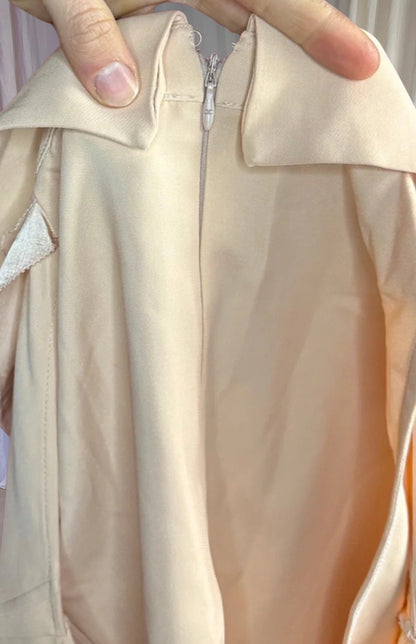 Jurk Elisabetta Franchi Passepartout beige - Maat 36