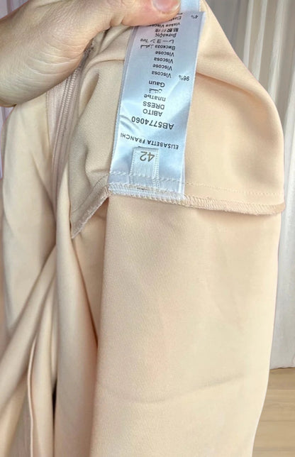 Jurk Elisabetta Franchi Passepartout beige - Maat 36