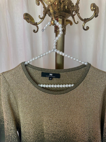 Jurk Elisabetta Franchi legergroen,goud maat 36