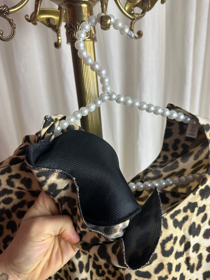 Jurk H&M tuniek panterprint bruin maat S