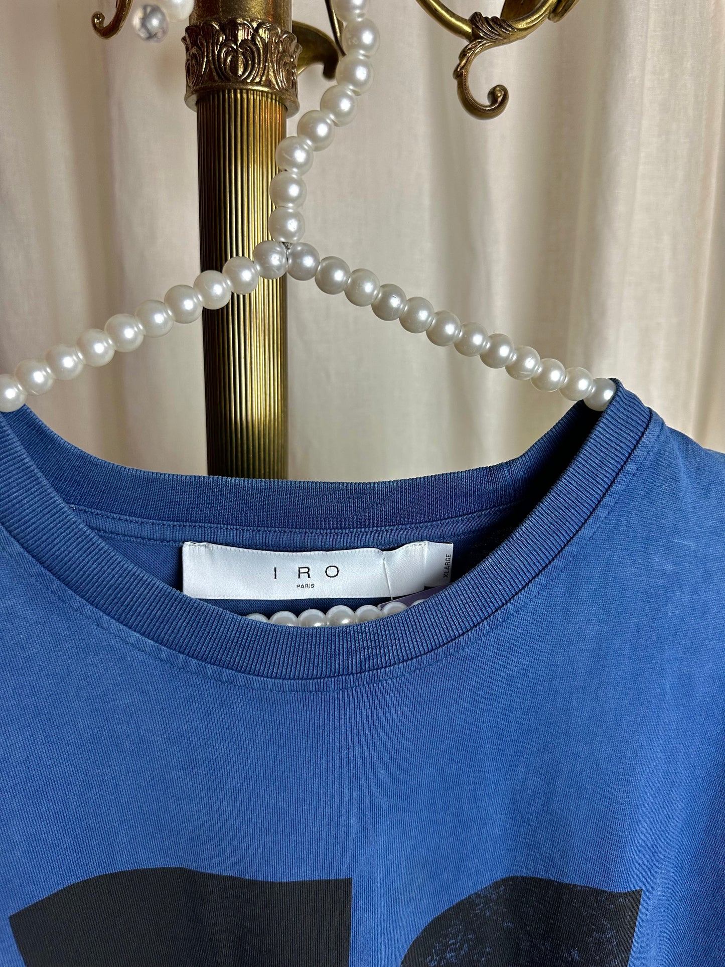 Jurk IRO Sweaterjurk Blauw van Katoen – Maat 42