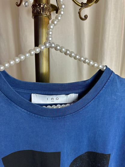 Jurk IRO Sweaterjurk Blauw van Katoen – Maat 42