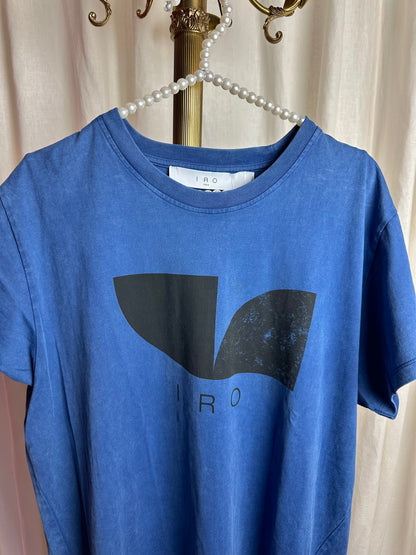 Jurk IRO Sweaterjurk Blauw van Katoen – Maat 42