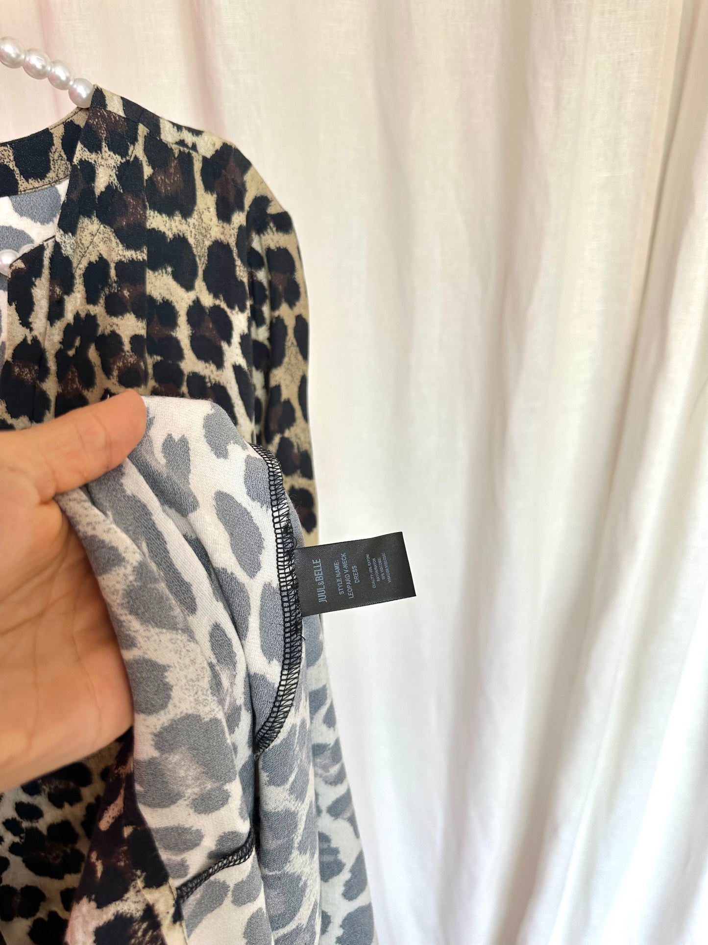 Jurk Juul&Belle panterprint bruin maat M