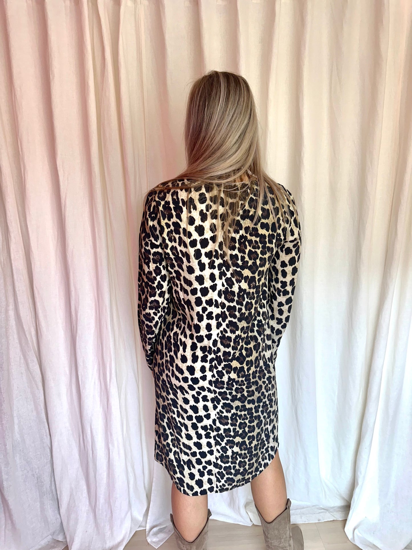 Jurk Juul&Belle panterprint bruin maat M