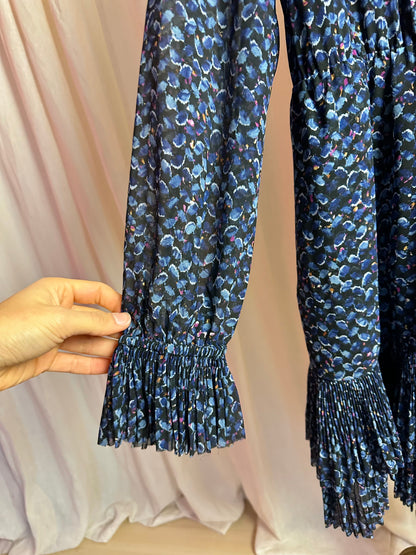 Jurk Lala Berlin print blauw - Maat 42
