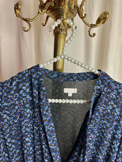 Jurk Lala Berlin print blauw - Maat 42