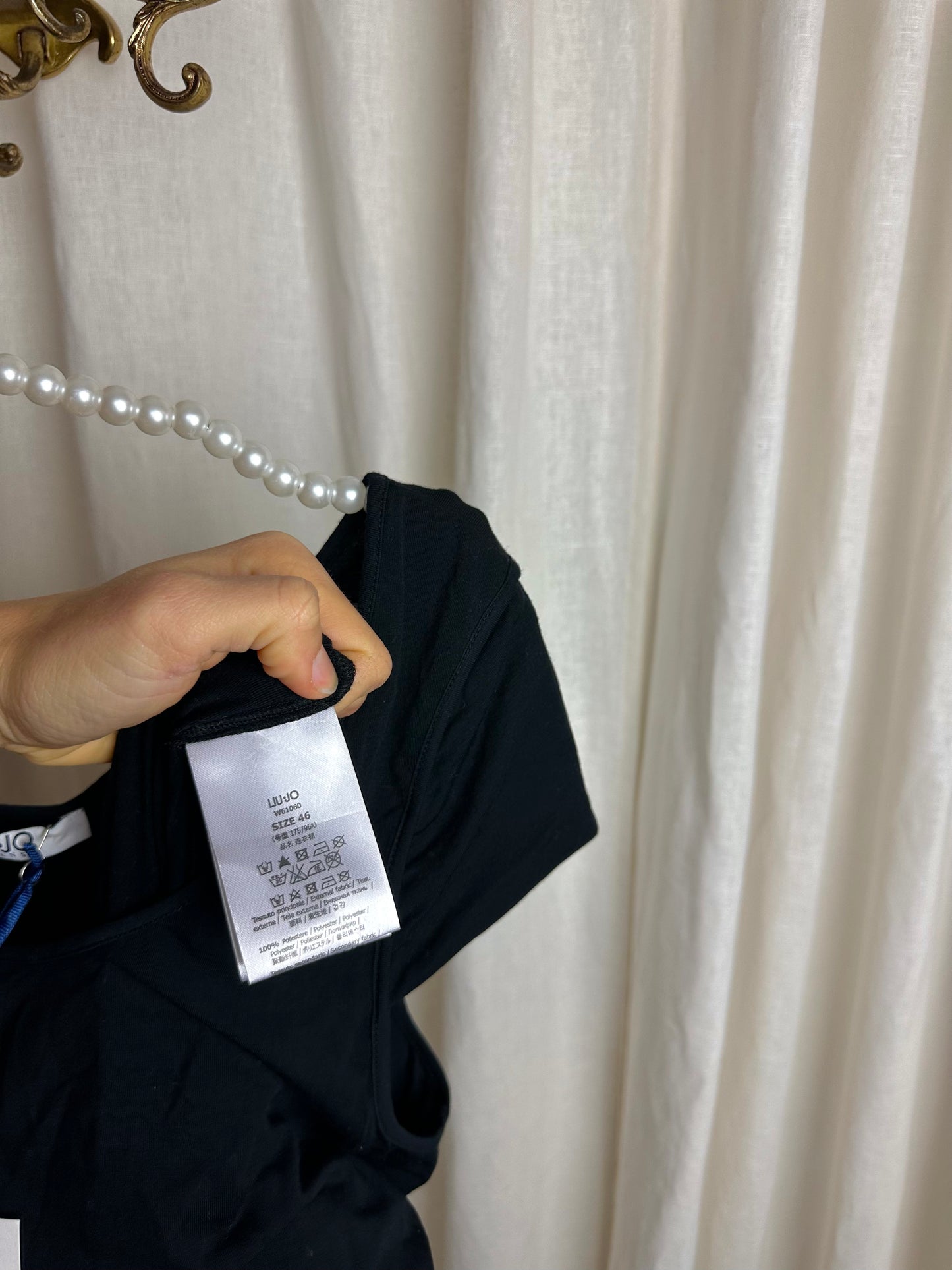Jurk Liu Jo Elegante Zomerjurk zwart – Maat 42