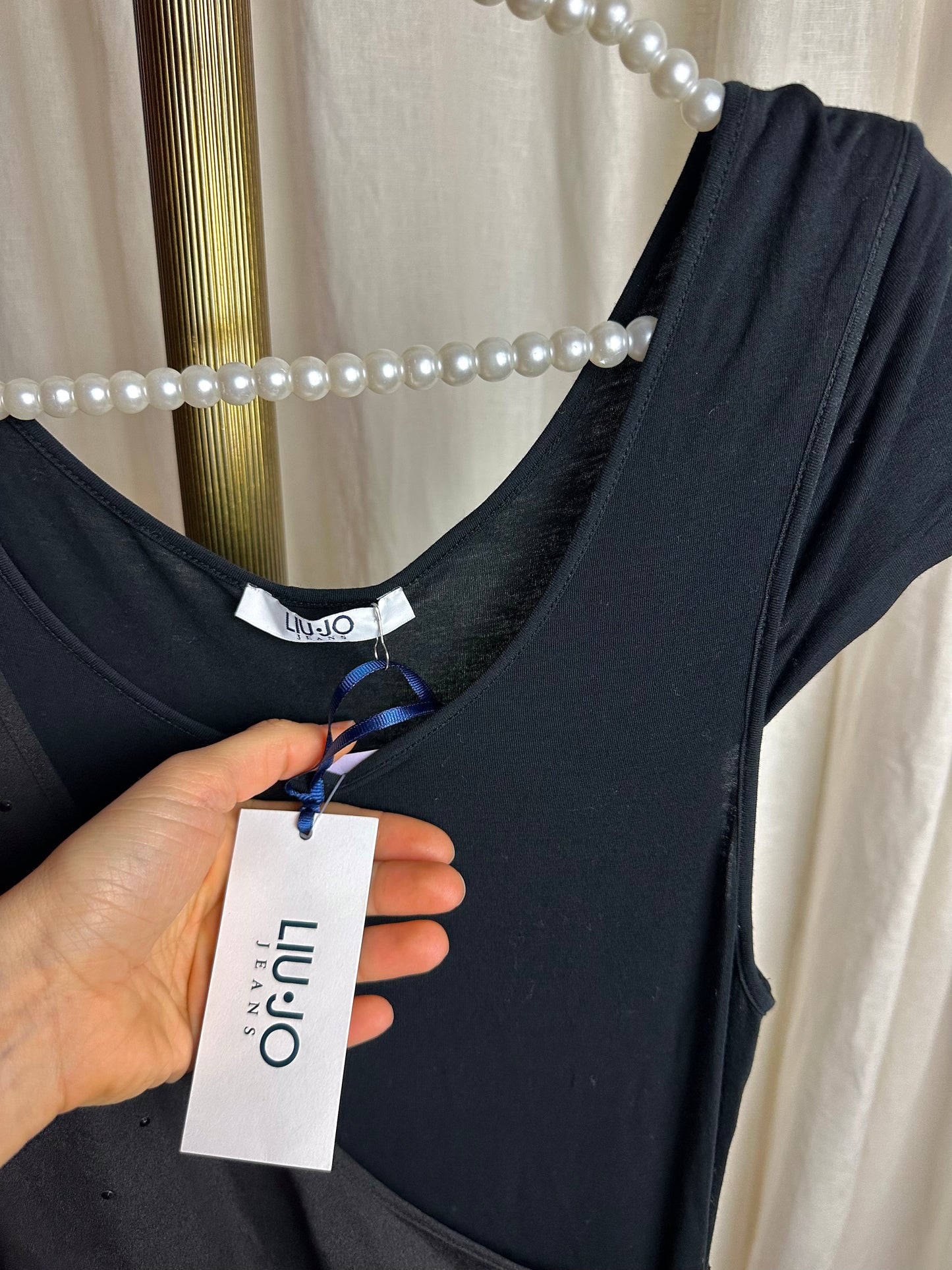 Jurk Liu Jo Elegante Zomerjurk zwart – Maat 42