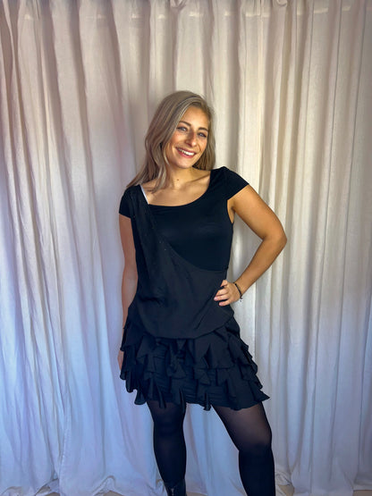 Jurk Liu Jo Elegante Zomerjurk zwart – Maat 42